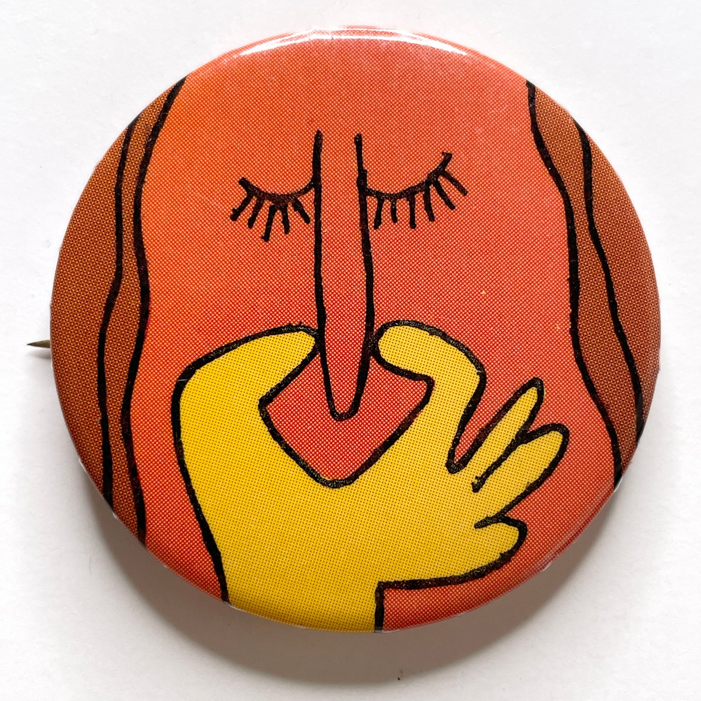 Pop Art Style 1 80s Vintage Pinback Button 1.75"