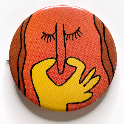 Pop Art Style 1 80s Vintage Pinback Button 1.75"