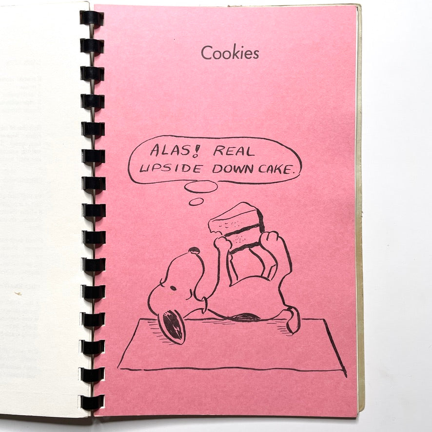 Snoopy & Peanuts "Pot Pourri" Cookbook - 60s Vintage Illustrated Spiral Bound Recipe Book