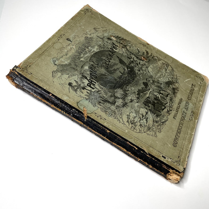 Warren's Physical Geography By D. M. Warren 1873 Cowperthwait & Co. - Antique Hardcover Illustrated Book