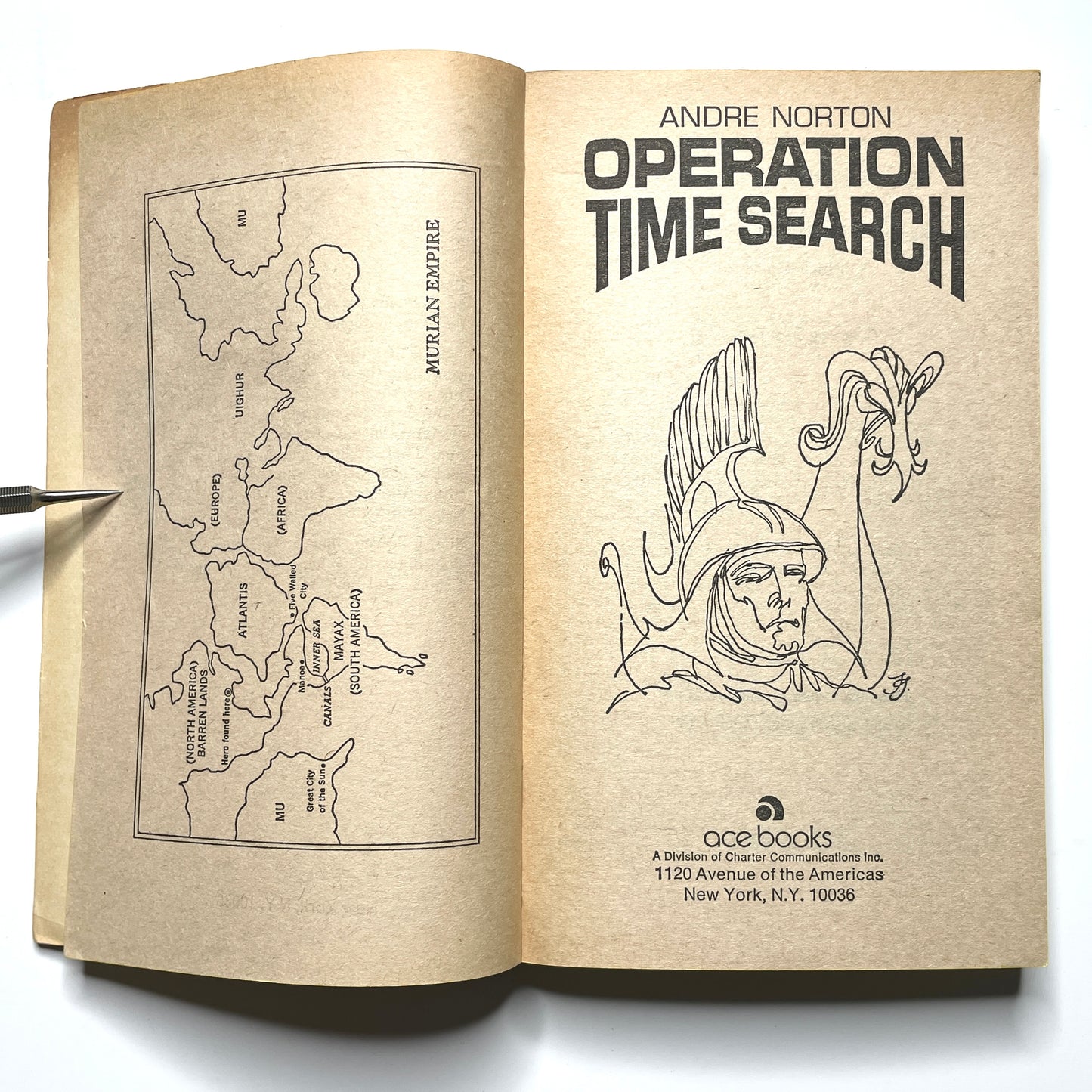 Operation Time Search by Andre Norton (1967) - Vintage 60s Sci-Fi Paperback Book