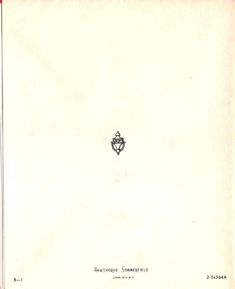 New Years - Gold Clock - Vintage Greeting Card