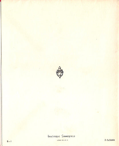 New Years - Gold Clock - Vintage Greeting Card