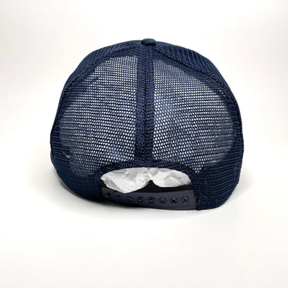 Kenaco Mesh Foam Trucker Hat Vintage Rope Snapback Hat - Navy