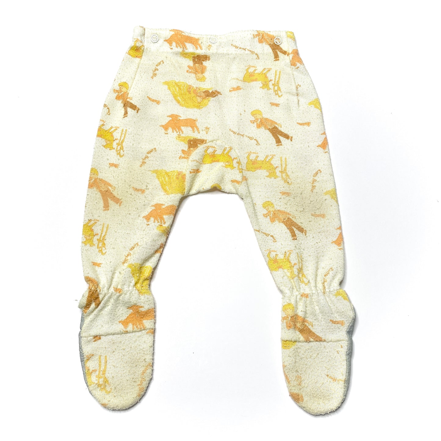 Farm Print Two-Piece Footed Pajamas 12M