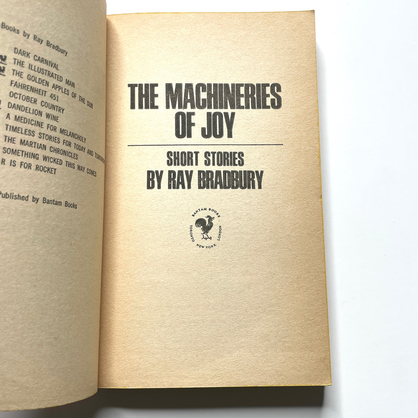 The Machineries of Joy by Ray Bradbury (1965) - Vintage 60s Sci-Fi Paperback Book