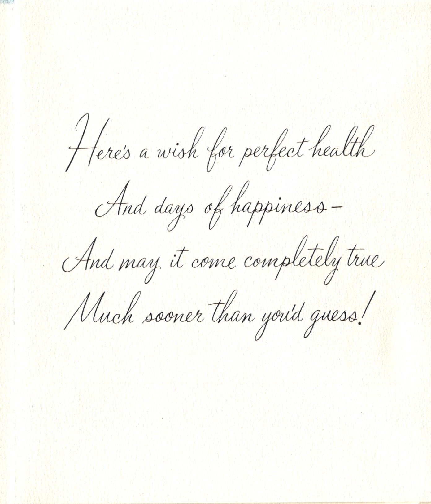 Get Well Soon - Fruit and Flowers - Textured Vintage Greeting Card - Gold Stamped + Embossed