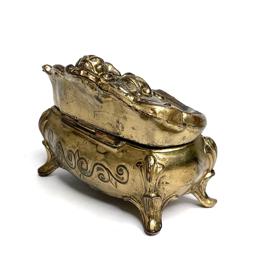 Jenning Bros Antique Openwork Jewelry Casket 104