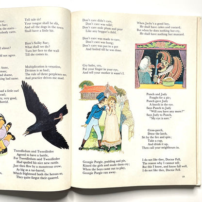 Frank Baber's Mother Goose (Over 300 Nursery Rhymes) 1976 Illustrated Hardcover Book