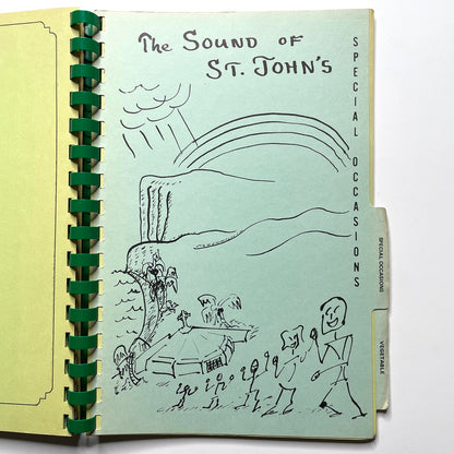 St. John's Divine Salads 1981 Tumon Bay, Guam, Mariana Islands - 80s Vintage Spiral Bound Illustrated Recipe Book