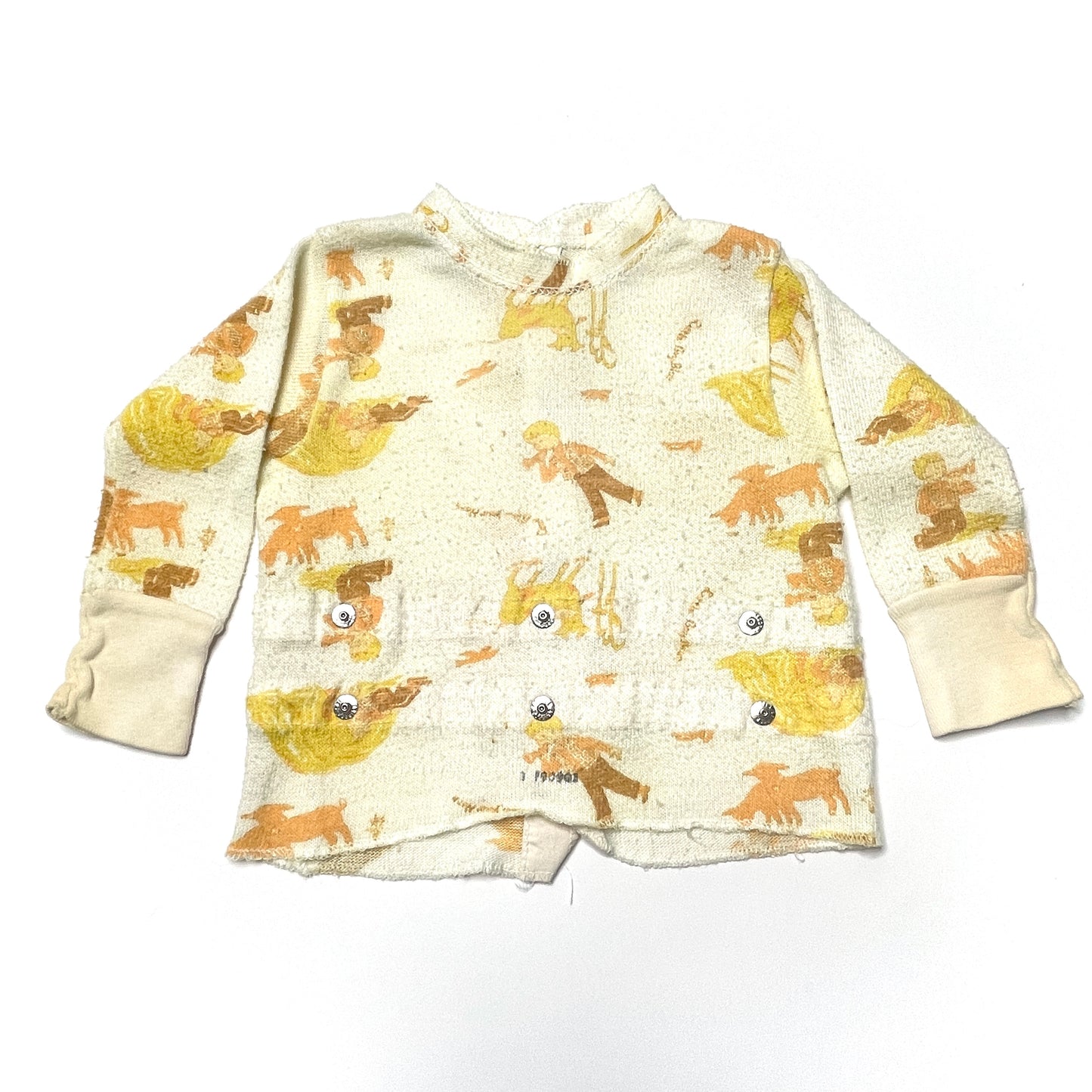 Farm Print Two-Piece Footed Pajamas 12M