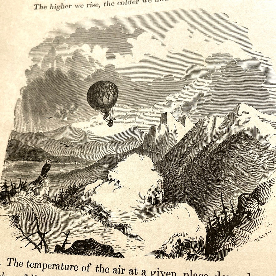 Warren's Physical Geography By D. M. Warren 1873 Cowperthwait & Co. - Antique Hardcover Illustrated Book