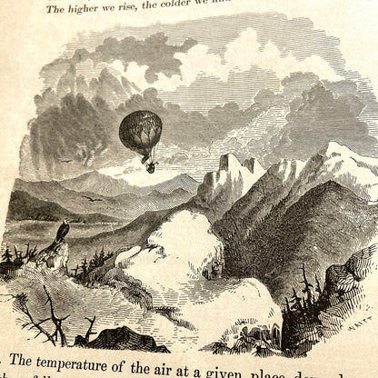 Warren's Physical Geography By D. M. Warren 1873 Cowperthwait & Co. - Antique Hardcover Illustrated Book