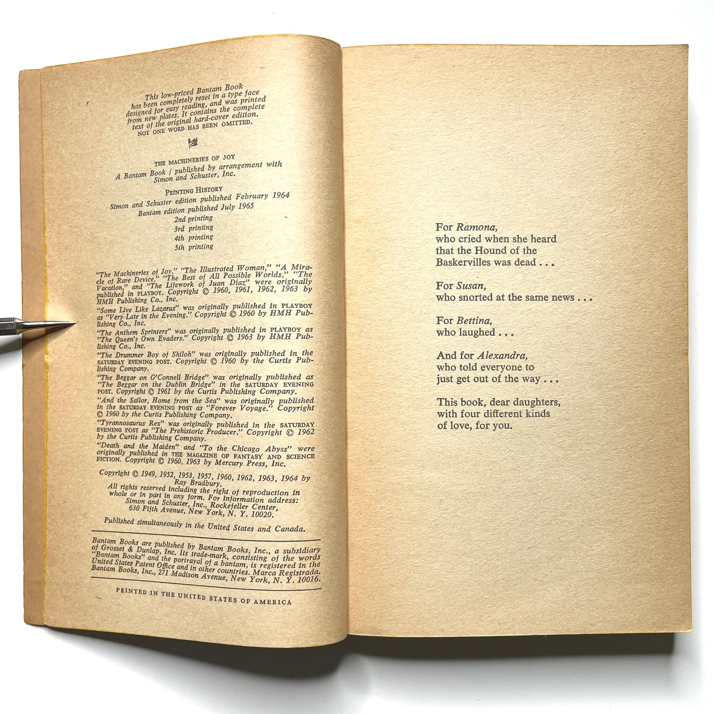 The Machineries of Joy by Ray Bradbury (1965) - Vintage 60s Sci-Fi Paperback Book