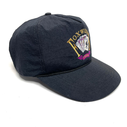 Foxwoods Poker Vintage Rope Snapback Hat - Black