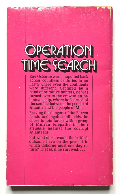 Operation Time Search by Andre Norton (1967) - Vintage 60s Sci-Fi Paperback Book