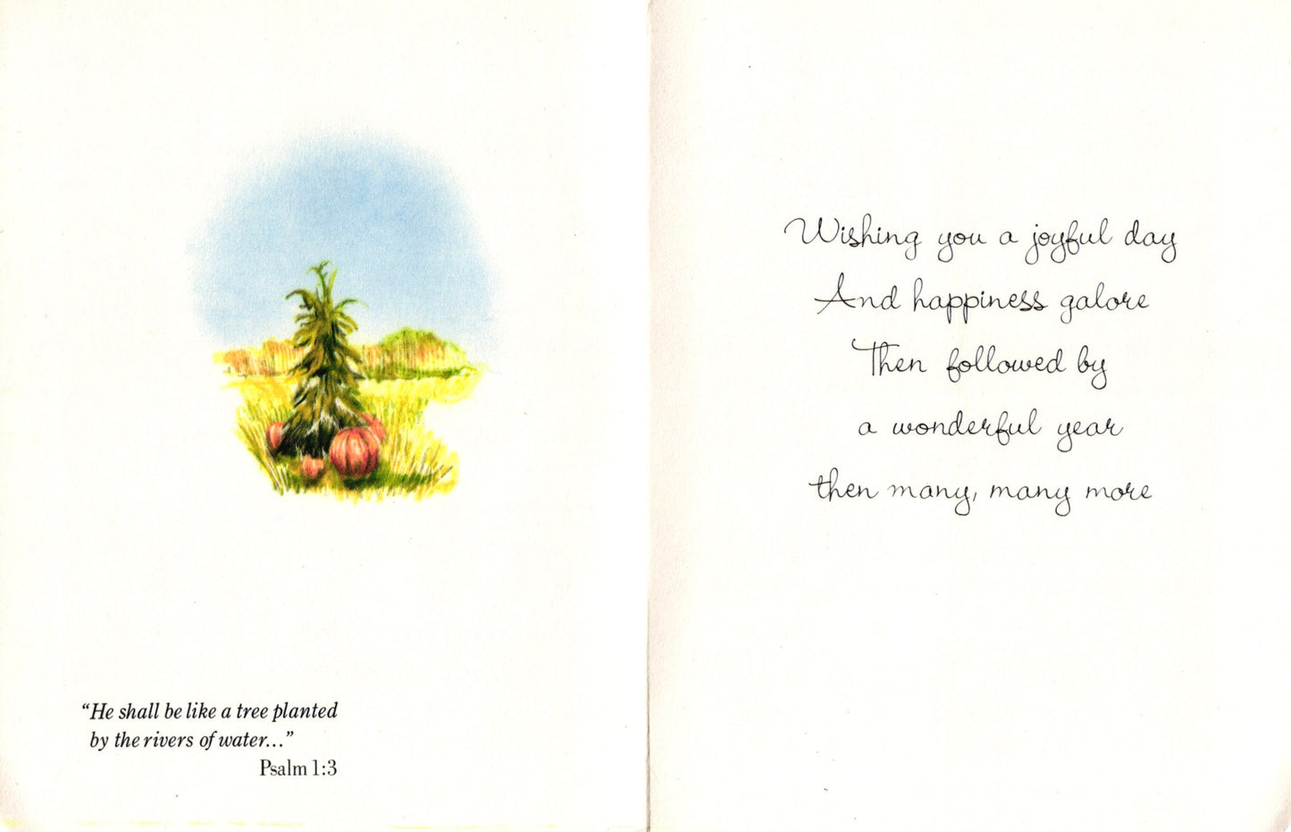 Birthday - Jackolantern - Vintage Greeting Card - 1979 Little Helpers