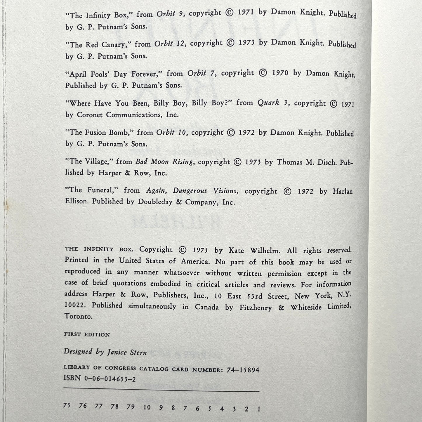 The Infinity Box: A Collection of Speculative Fiction (1975) - Vintage 70s Sci-Fi Anthology Book