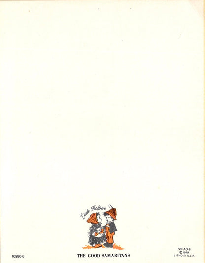 Congratulations - Fall Pumpkins - Vintage Greeting Card - 1979 Little Helpers