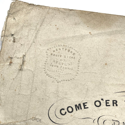 Come O'er the Moonlit Sea c. 1850-1870s Sheet Music