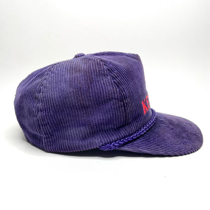 Keystone Ski Resort Corduroy Vintage Velcro Strapback Hat - Purple