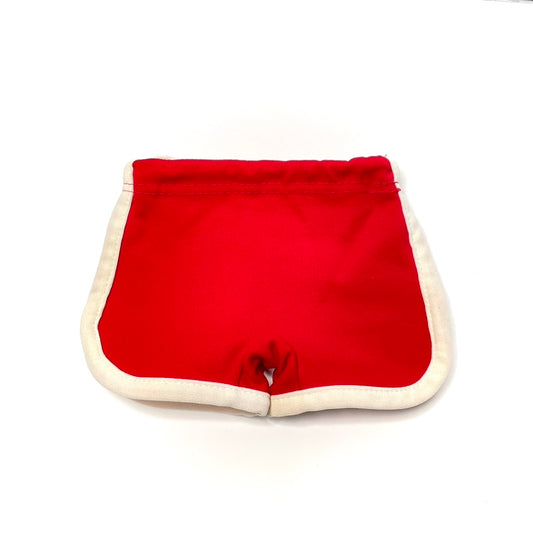 Red & White Athletic Shorty Shorts NB