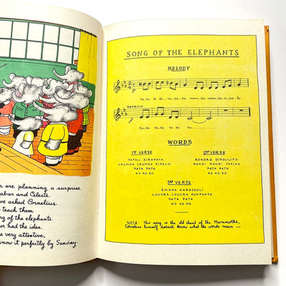 Grimm's Fairy Tales & Babar The King 1955 Illustrated Dandelion Book