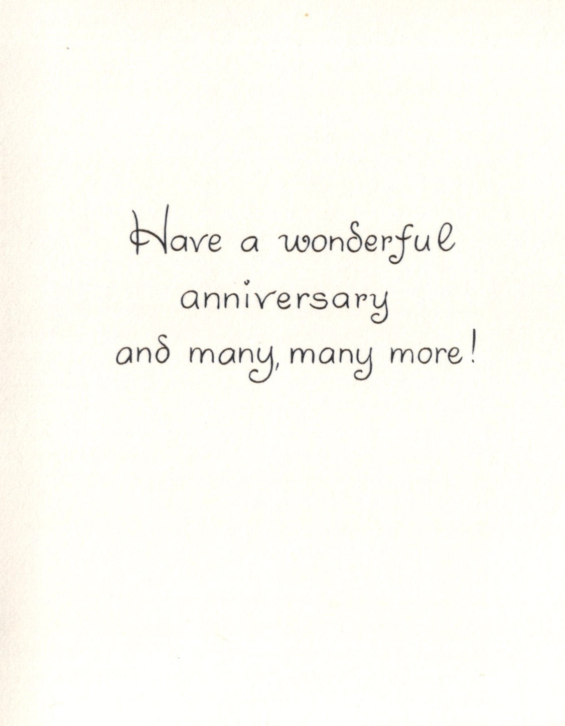 Anniversary - Lovebirds - Vintage Greeting Card