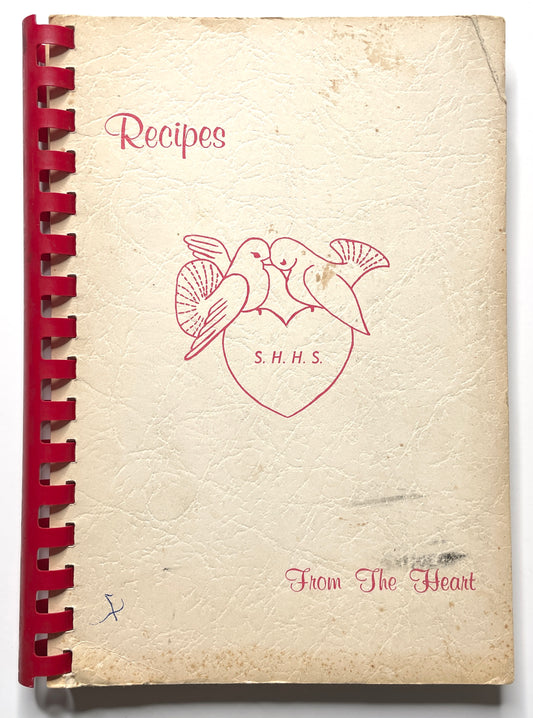 Sacred Heart High School 50 Year Anniversary Cookbook 1972 Waterbury CT - 70s Vintage Spiral Bound Illustrated Recipe Book
