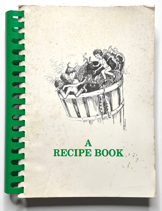 Waterford Country School Cookbook 1980 Quaker Hill CT - 80s Spiral Bound Illustrated Recipe Book