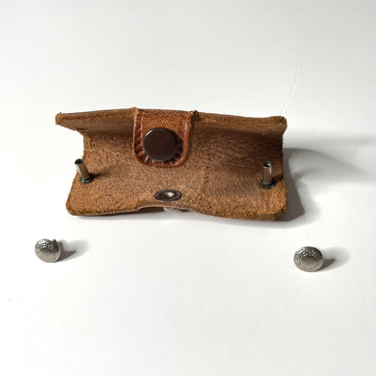 Oldsmobile Buick Leather Button Snap Key Case - Vintage Key Holder