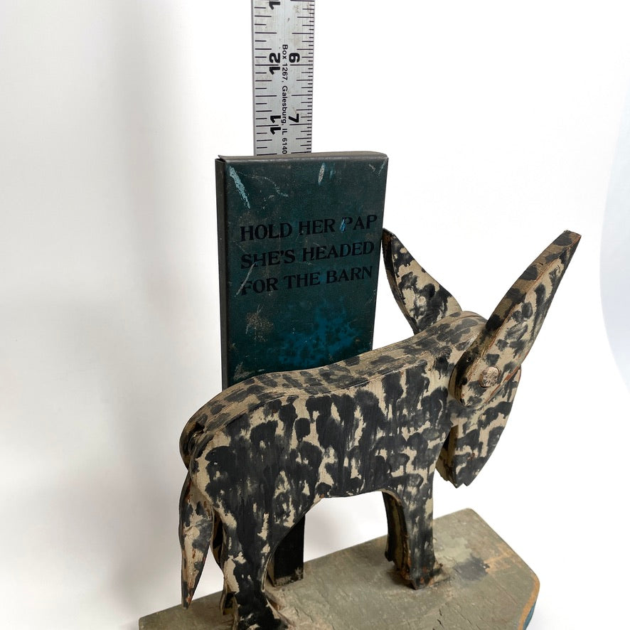 Missouri Mule Mfg. Co. Folk Art Cigarette Dispenser