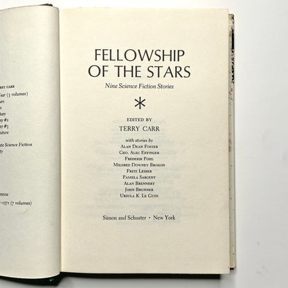 Fellowship of the Stars: Nine Science Fiction Stories (1974) - Vintage 60s 70s Sci-Fi Anthology Book