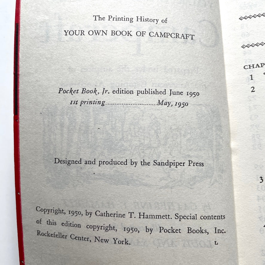 Your Own Book of Campcraft 1950 Illustrated