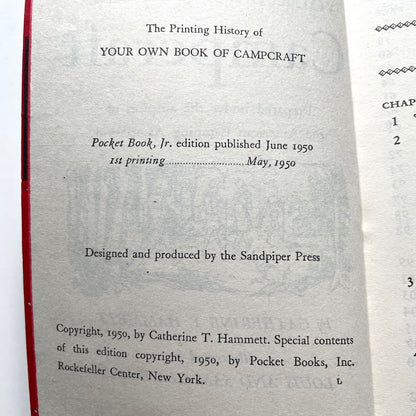 Your Own Book of Campcraft 1950 Illustrated