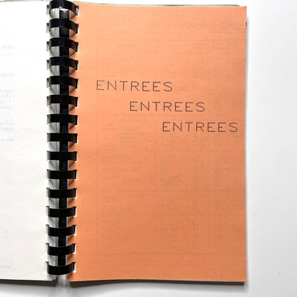 Cooking With Spirit Cookbook New London CT - 80s Spiral Bound Illustrated Recipe Book