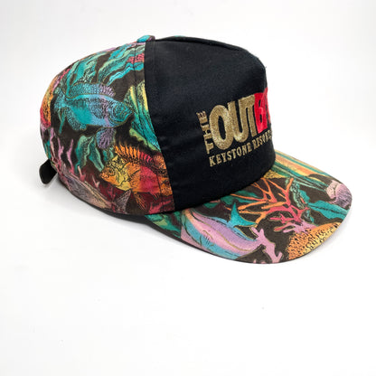 The Outback Keystone Ski Resort Vintage Snapback Hat - Coral