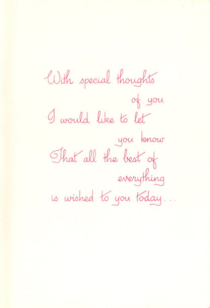 Greetings - Special Thoughts - Vintage Greeting Card