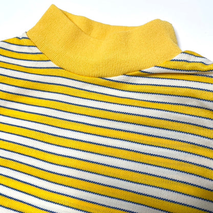 Yellow Stripe Long Sleeve Turtleneck Shirt 9M
