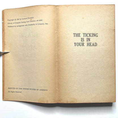 The Ticking is in Your Head by Leonard Daventry (1969) - Vintage 60s Sci-Fi Paperback Book