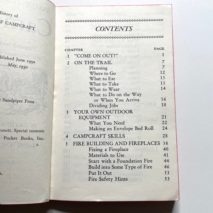 Your Own Book of Campcraft 1950 Illustrated