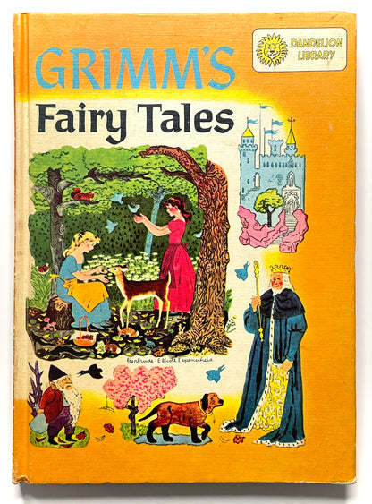 Grimm's Fairy Tales & Babar The King 1955 Illustrated Dandelion Book