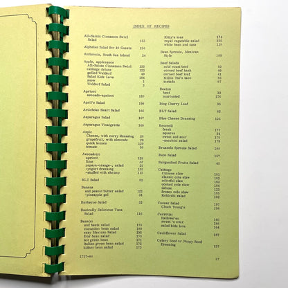 St. John's Divine Salads 1981 Tumon Bay, Guam, Mariana Islands - 80s Vintage Spiral Bound Illustrated Recipe Book