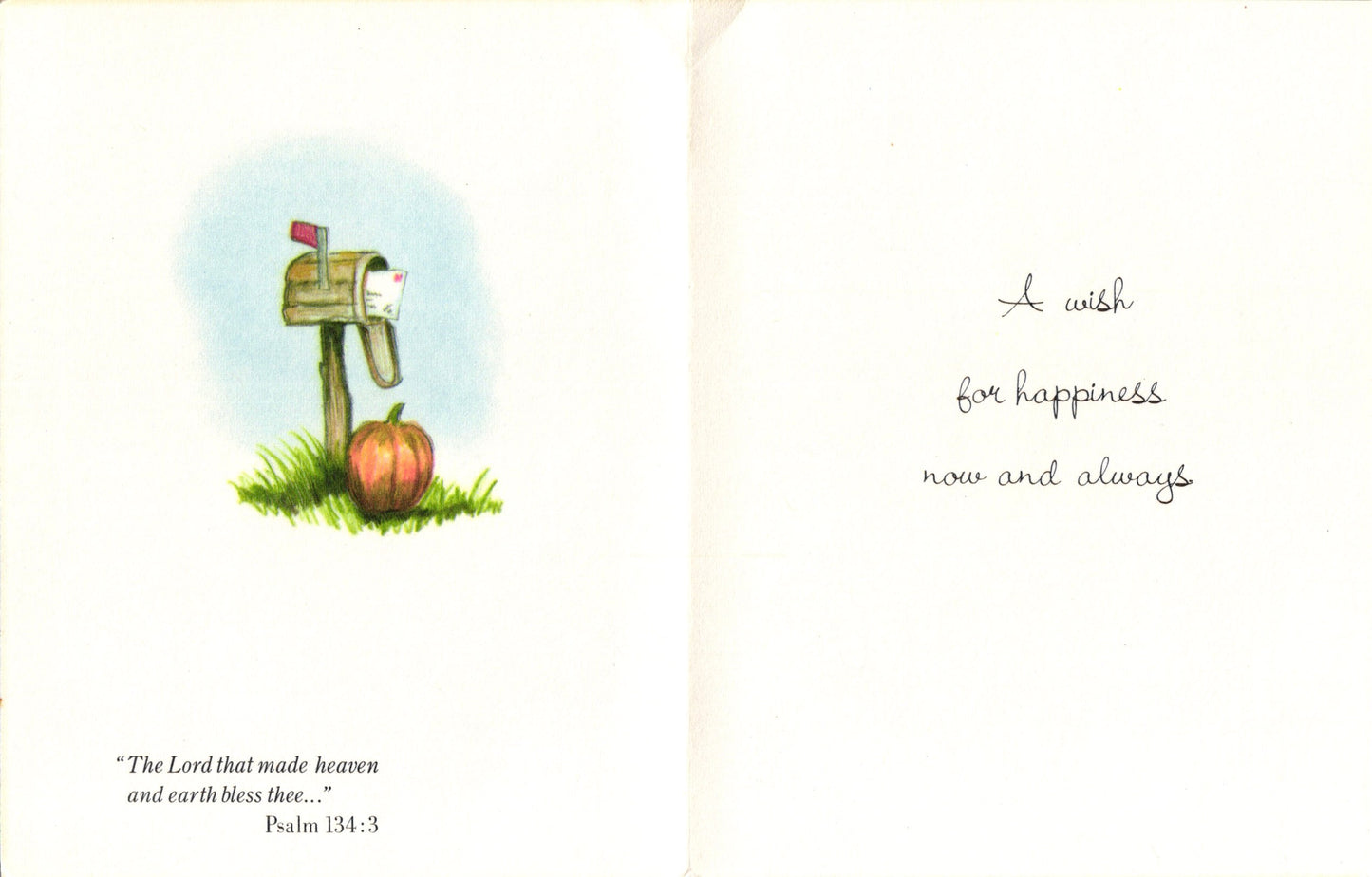 Congratulations - Fall Pumpkins - Vintage Greeting Card - 1979 Little Helpers