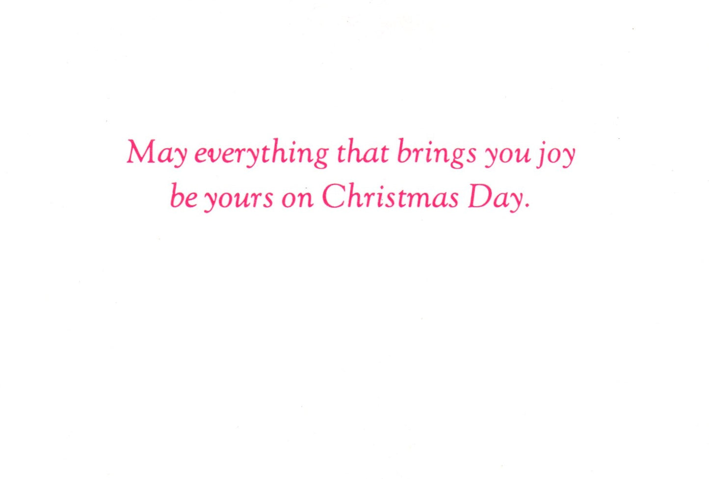 Christmas - Small Note - Vintage Greeting Card