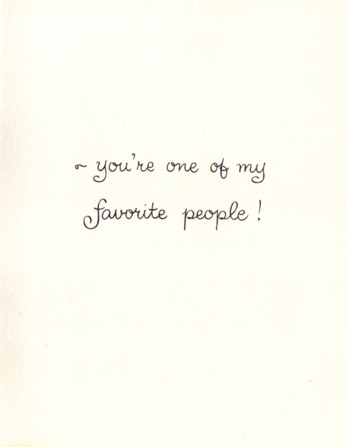 Greetings - Favorite People - Vintage Greeting Card