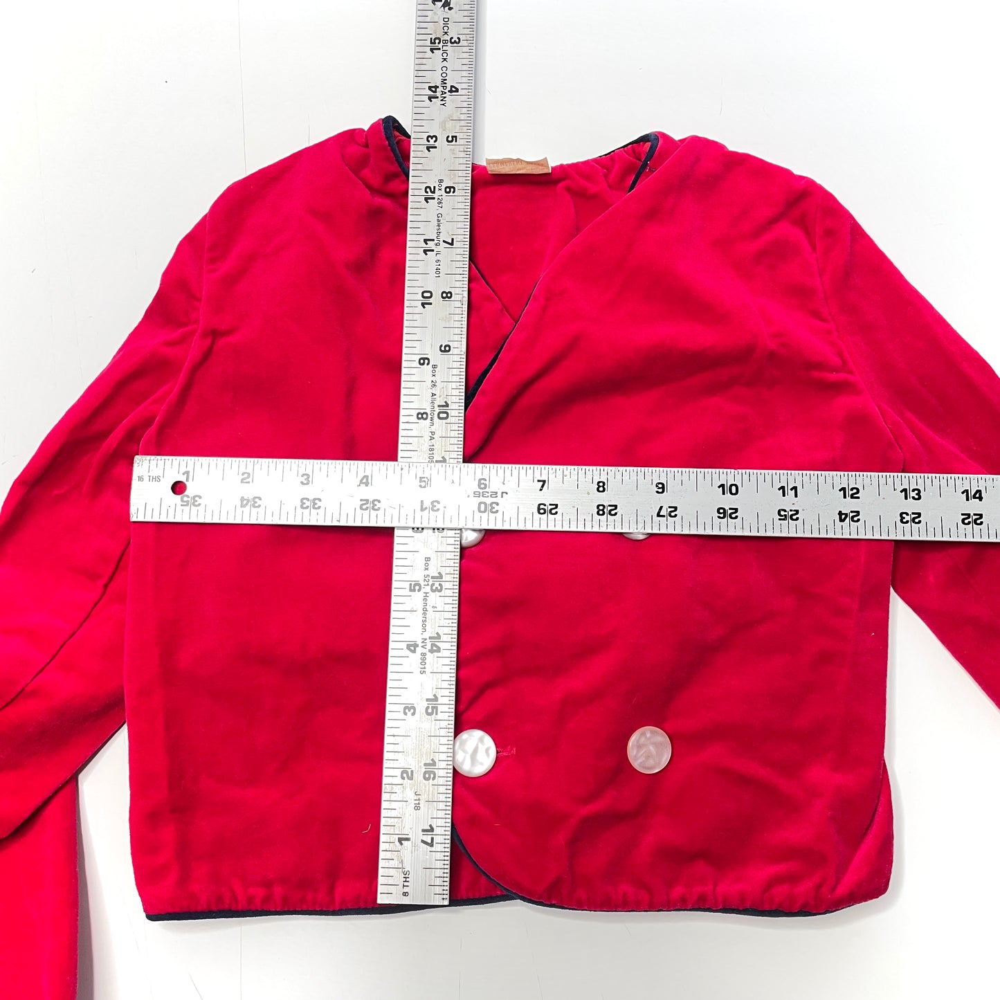 Red Velveteen Two-Piece Lounge Wear Pajamas 2T