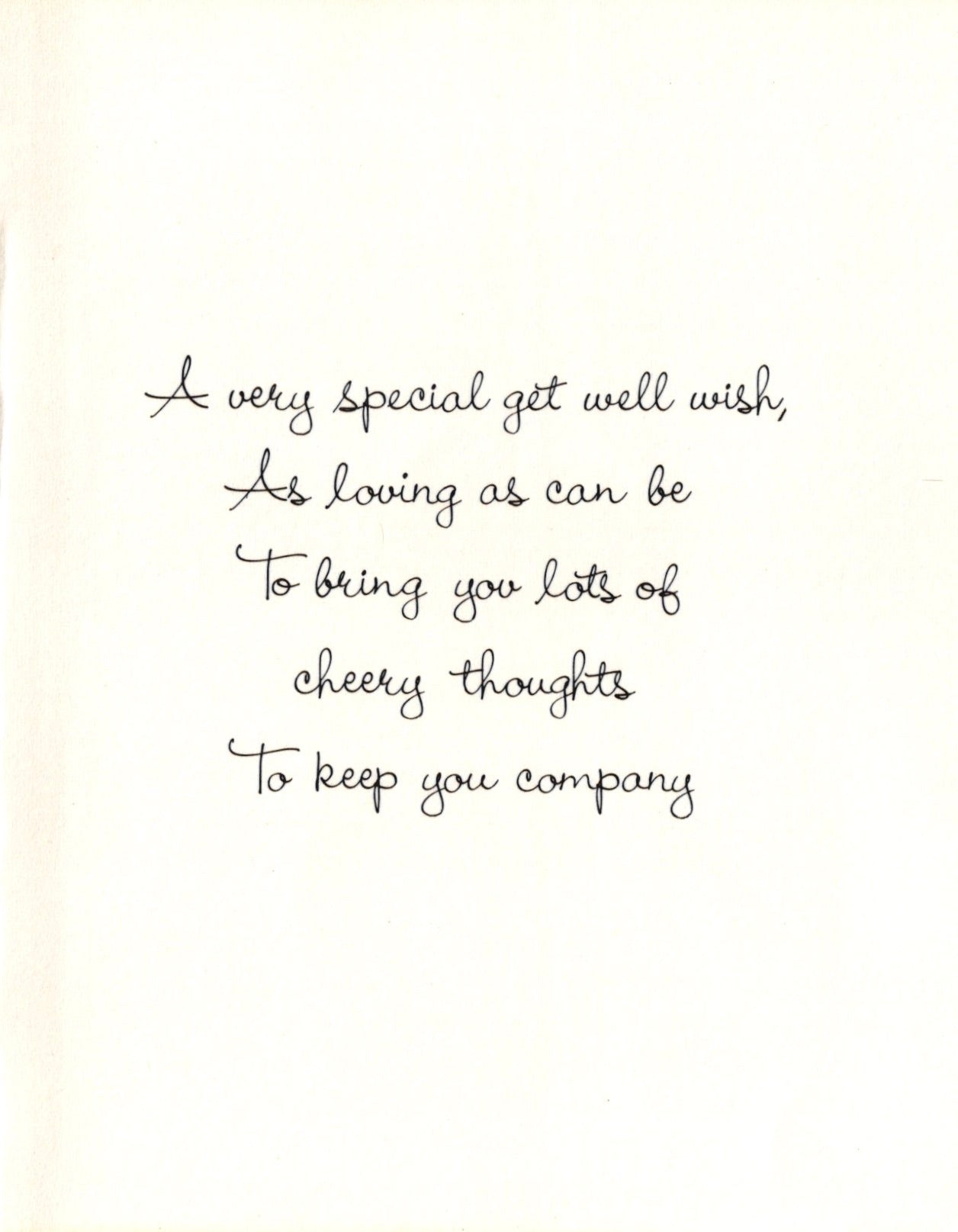 Get Well Soon - Rainy Fall Day - Vintage Greeting Card - 1979 Little Helpers