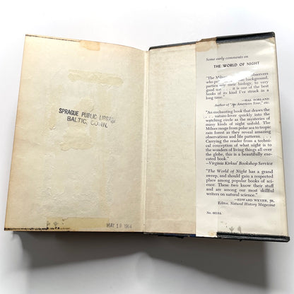 World of Night 1956 Illustrated Hardcover Book (Ex-Library)