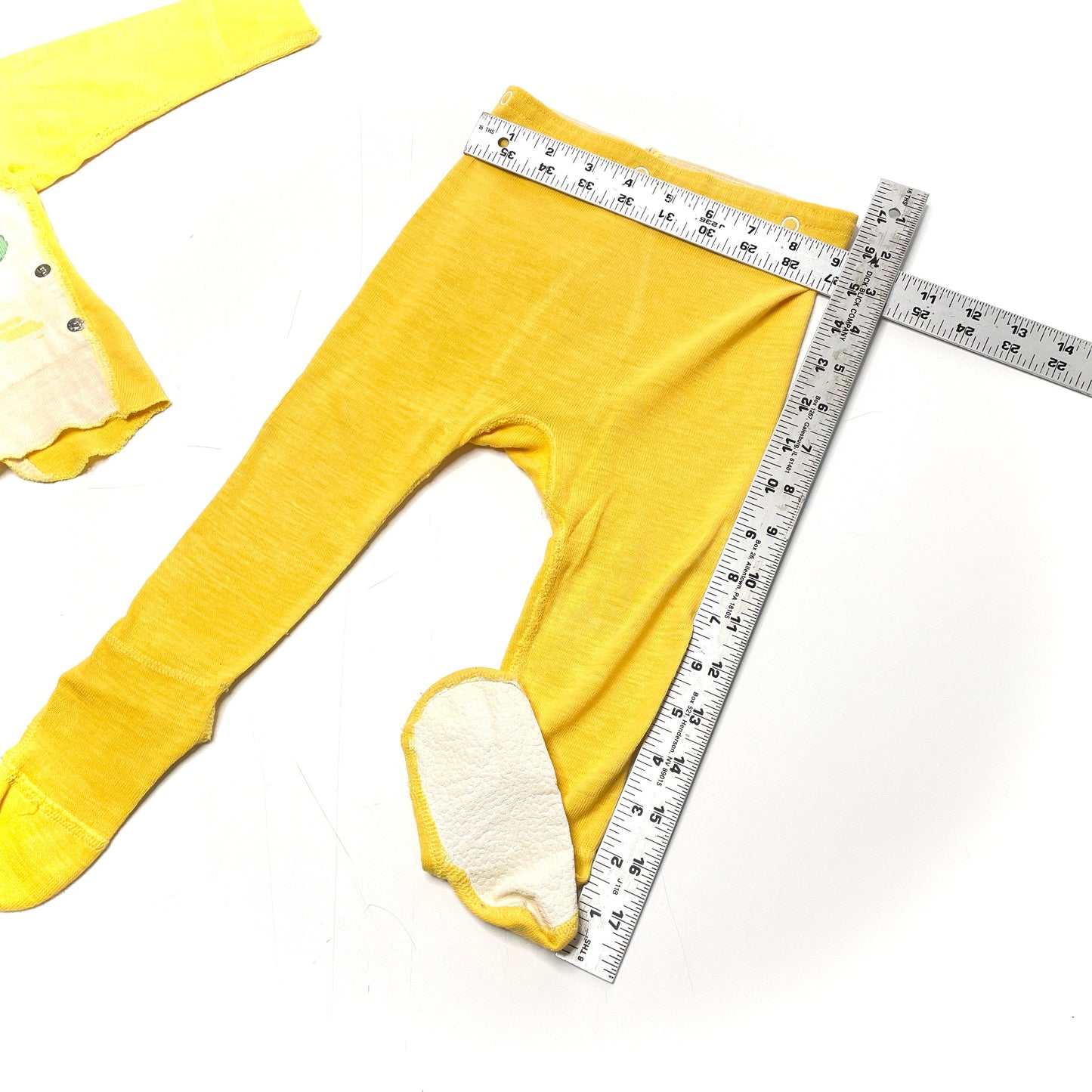 School Cat Graphic Print Footed Pajamas Set 2T